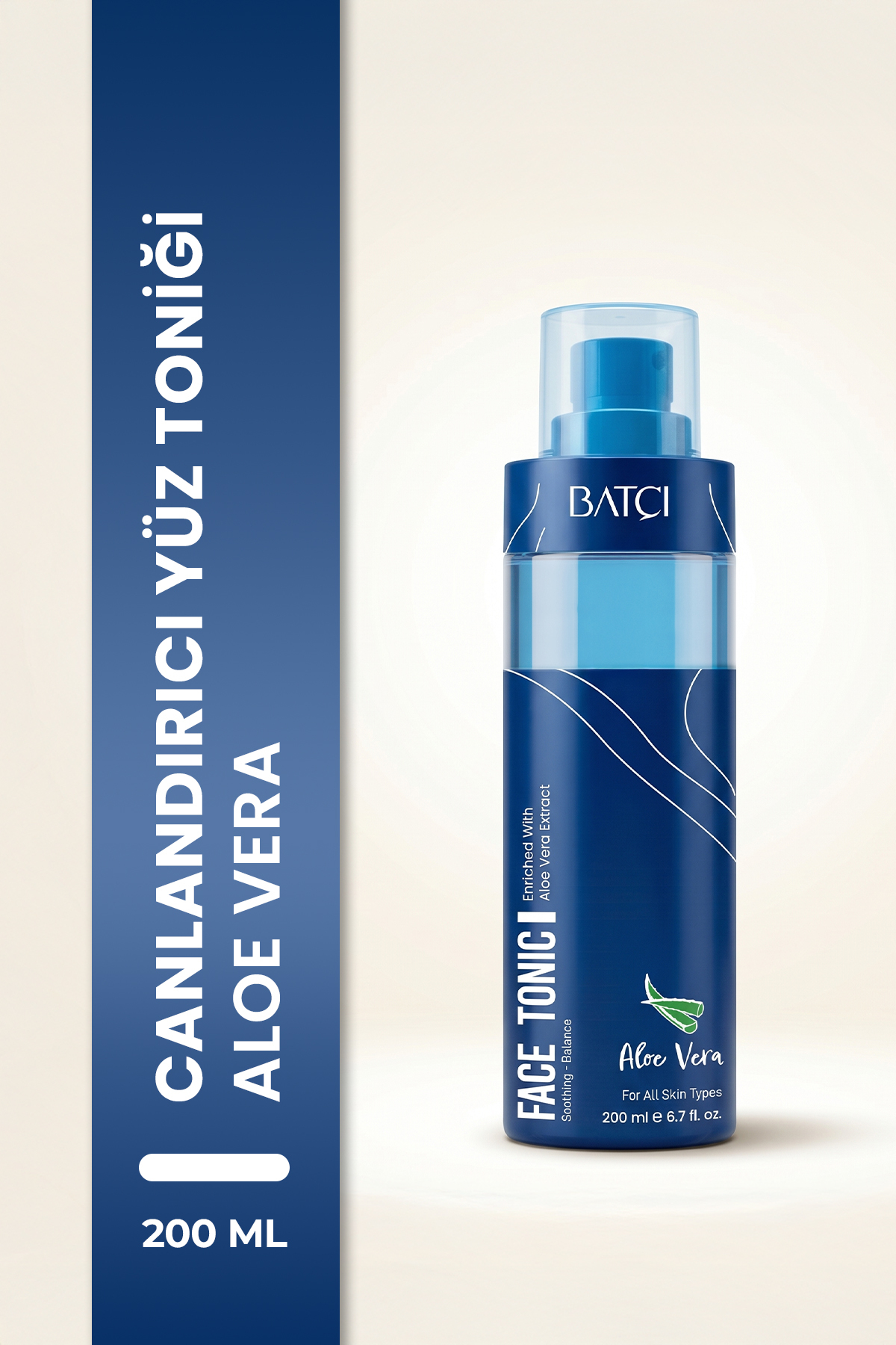Batçı Aloe Vera & Niacinamide Yüz Toniği – Gözenek Sıkılaştırıcı, Nemlendirici Cilt Bakım Toniği — 8684808759579