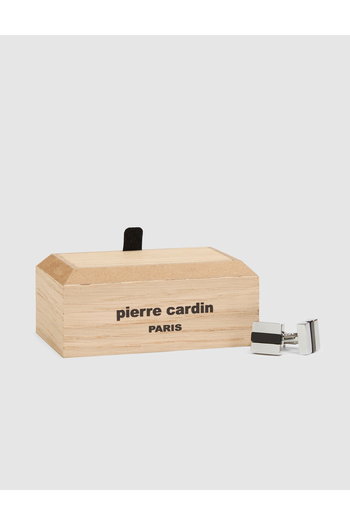 دکمه سرآستین خاکستری 50328678-VR107 پیر کاردین دکمه سردست Pierre Cardin