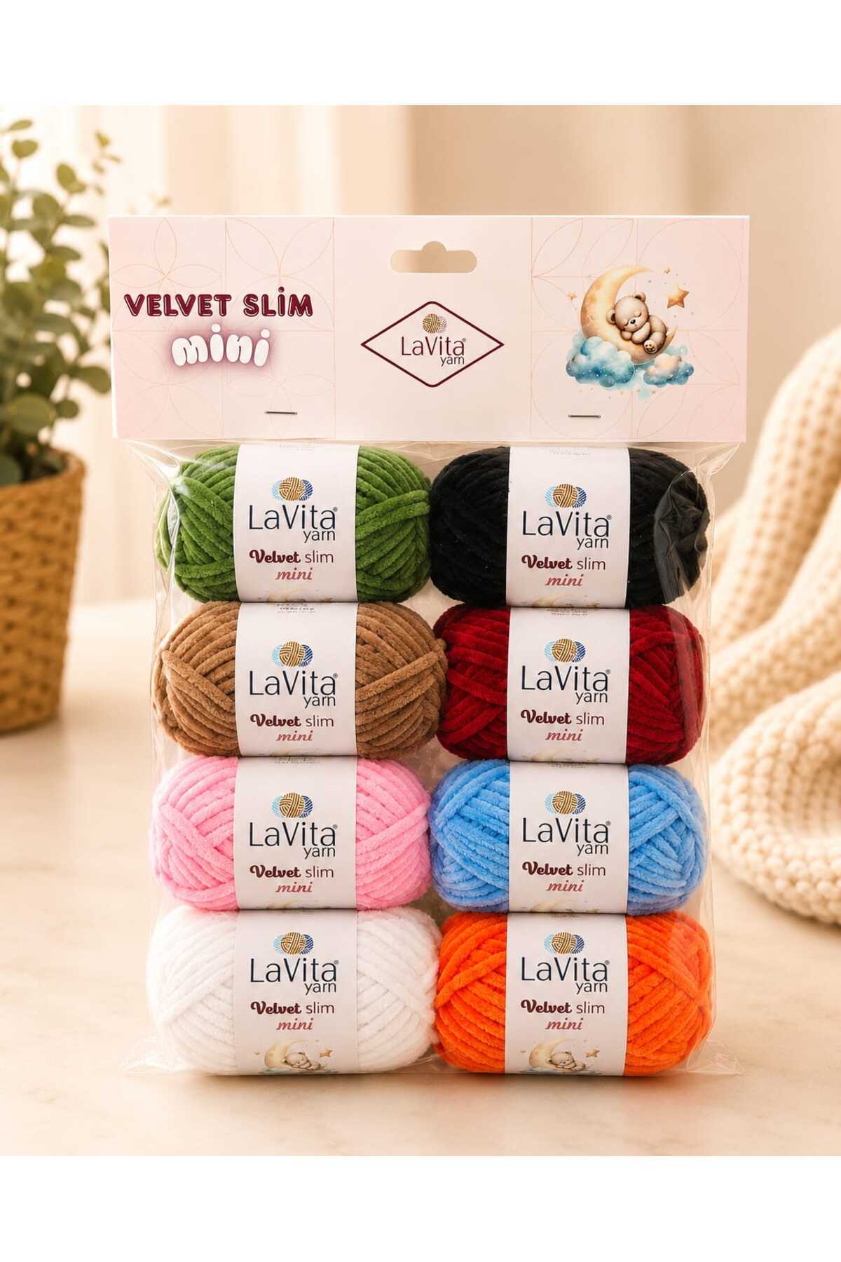 LaVita Yarn LaVita Velvet Slim Mini Kadife El Örgü İpi %100