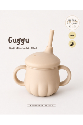 Tgm Baby Guggu Ultra Premium Silikon Pipetli Alıştırma Bardağı (200 ml)