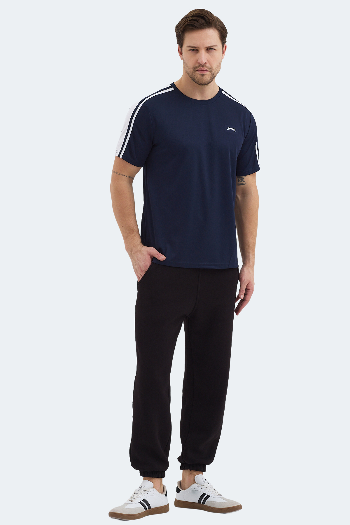 Slazenger REWIND Erkek Lacivert Tişört görsel 7