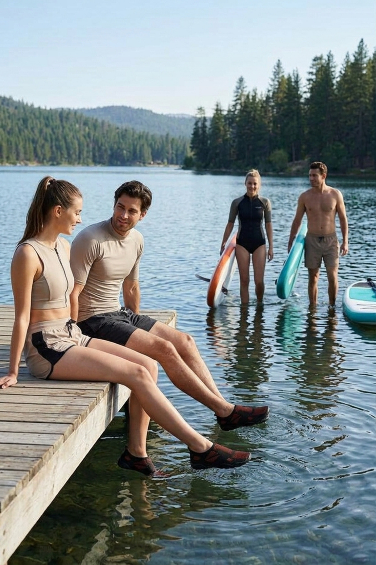 Liarca WAVEGLIDE - Esnek Siyah - Turuncu Unisex Deniz ve Plaj Ayakkabısı, Nefes Alabilir ve Hızlı Kuruyan görsel 5