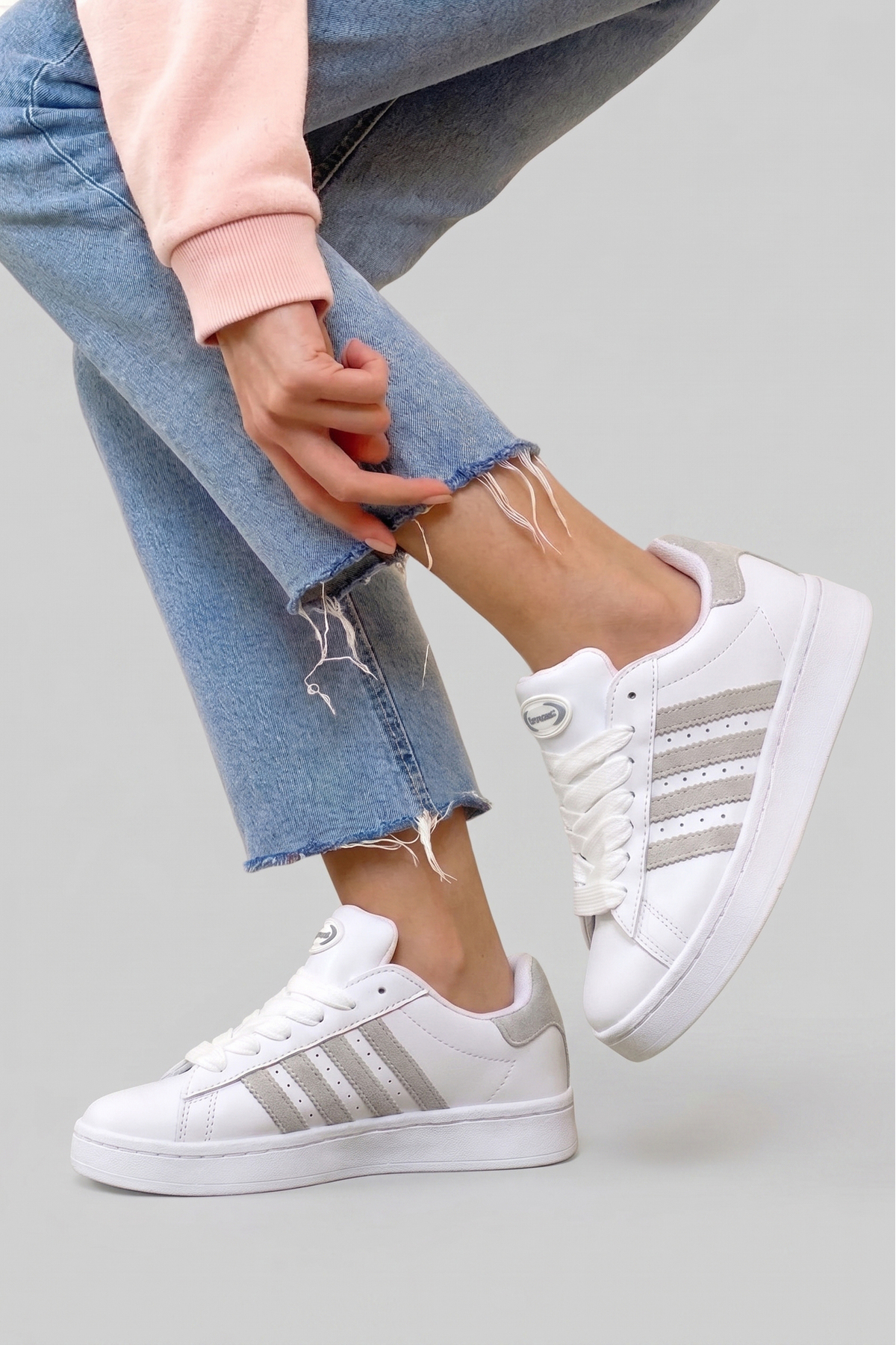Freemax Dikişli Taban iç Tabanlık Garantili Sneaker Spor Ayakkabı Cmp88 Beyaz Buz görsel 5