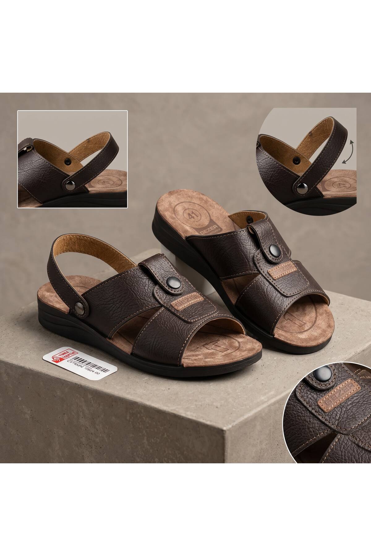Both Slippers and Sandals Adjustable Men's 4 Point Casual Casual Slippers