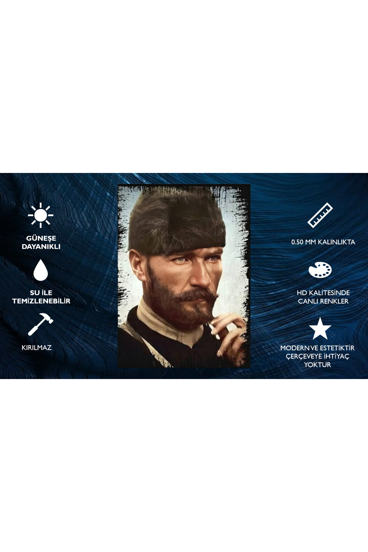 Mustafa Kemal Atatürk Portre Tablosu görsel 4