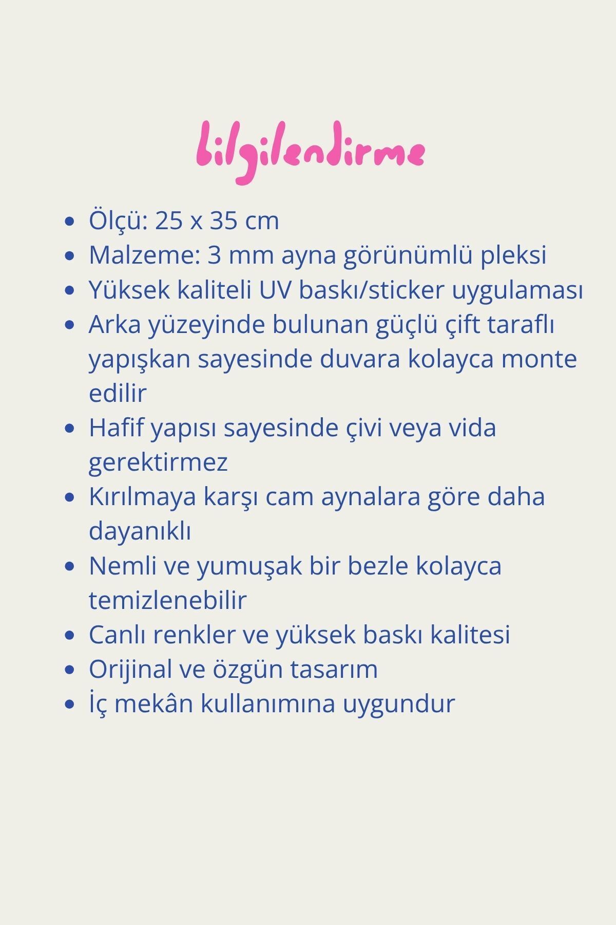 Soyut Dalgalı Ayna Görünümlü Pleksi Duvar Dekoru – Sarı Mavi Modern Tasarım