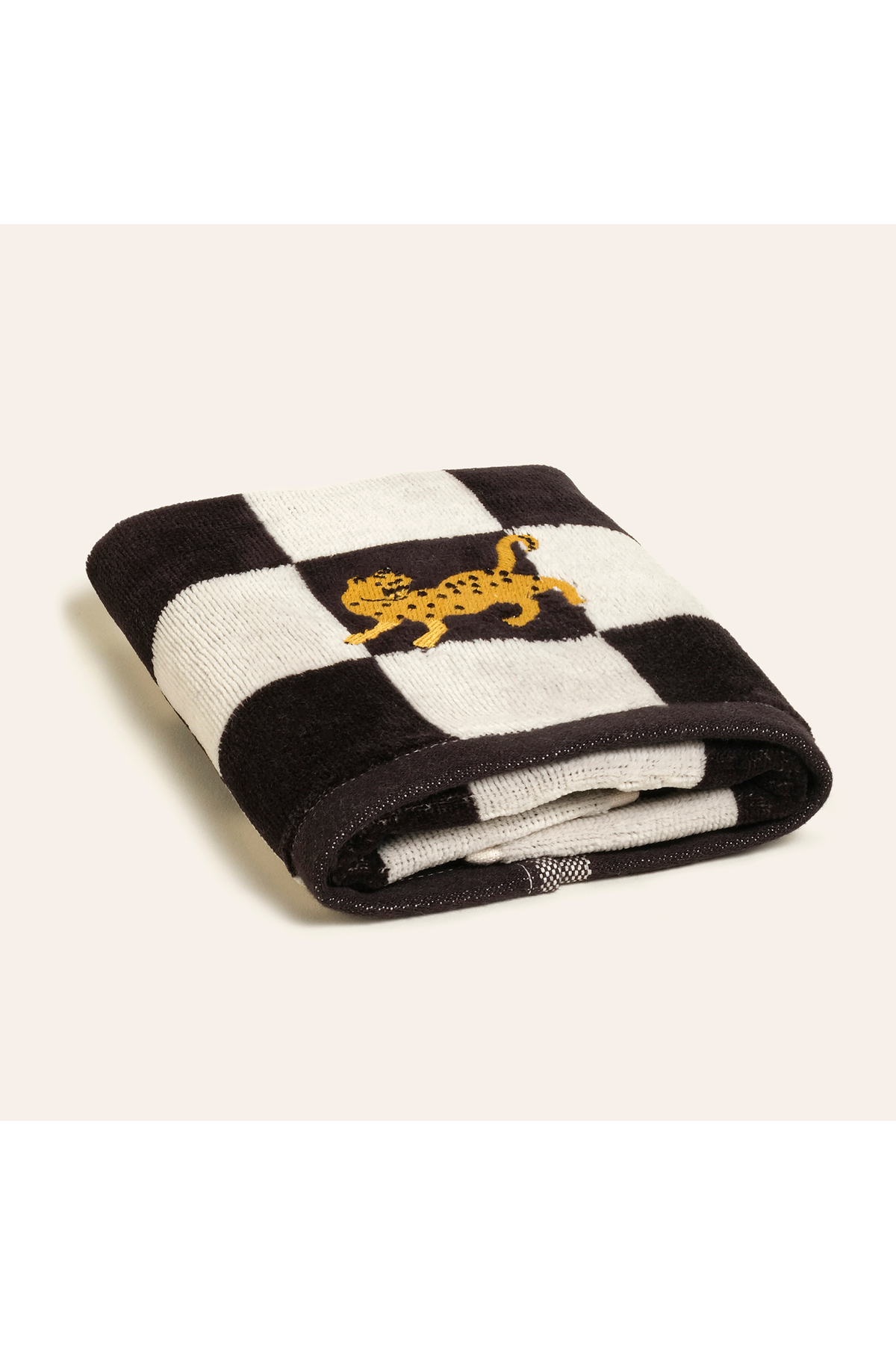Taba Black-ecruHand Towel 30x50 Cm