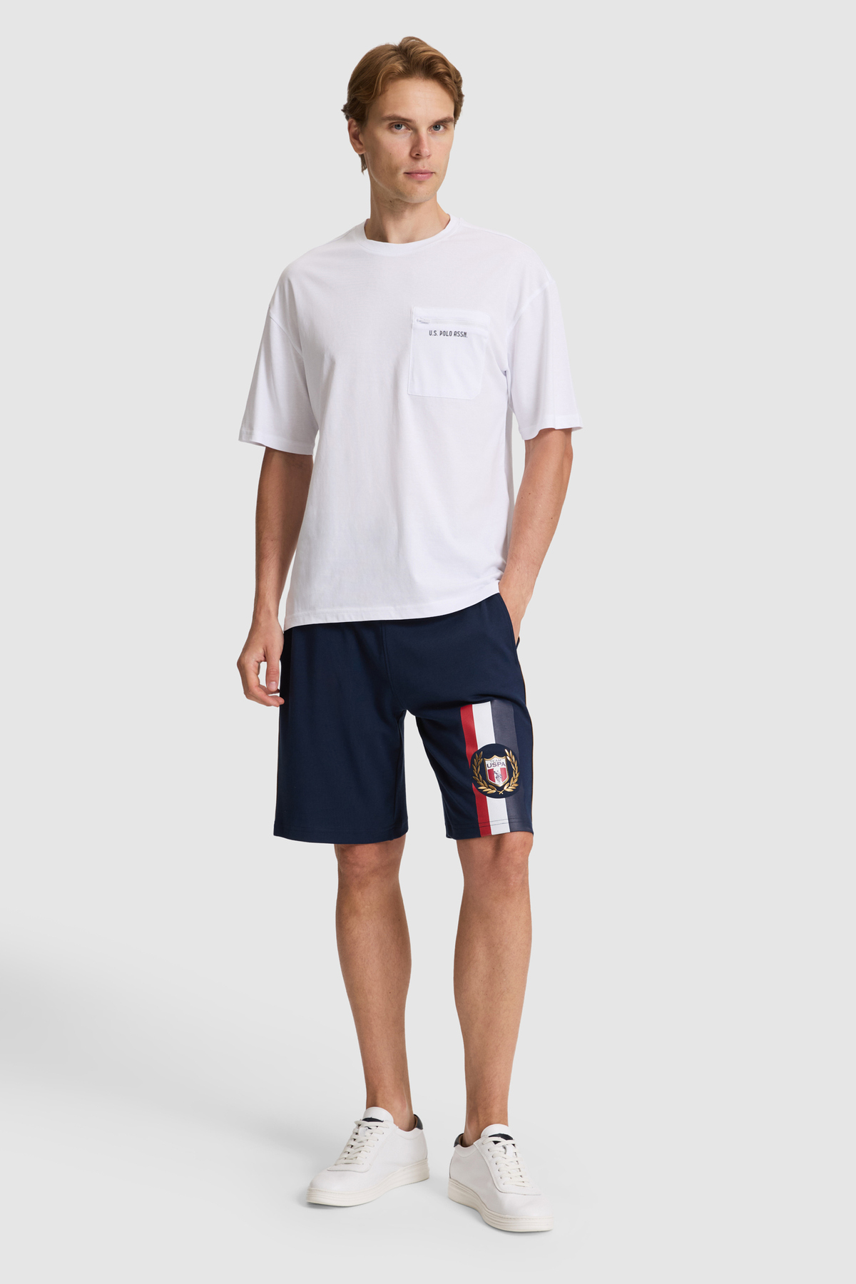 Erkek Beyaz Comfort Fit Bisiklet Yaka Tişört 50326949-VR013 4