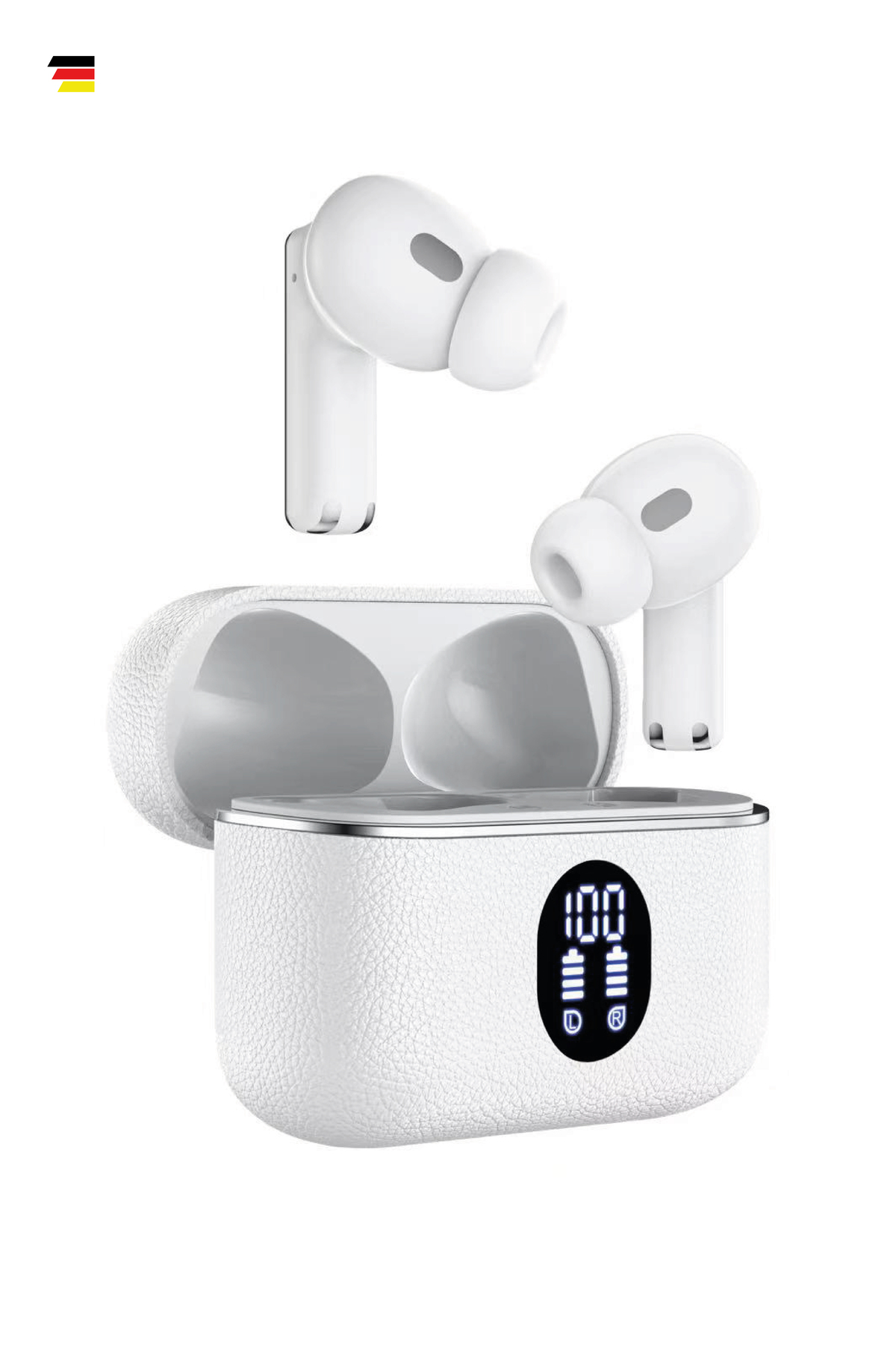 Tedinex Whoopee T2 PRO ANC+ENC Bluetooth 6.0 Kulak İçi Kulaklık 6 Mikrofon Kablosuz Şarj 35 Saat TWS Beyaz