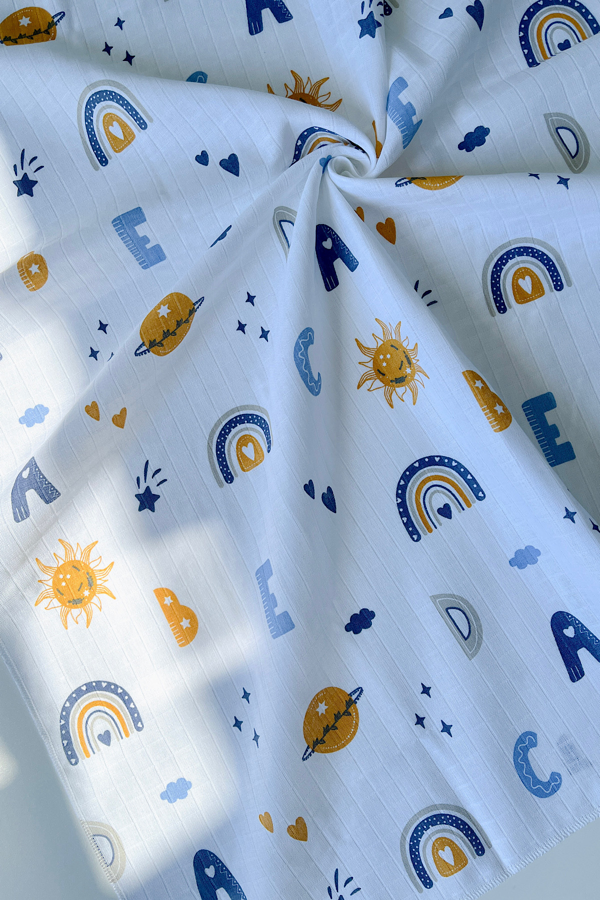 Multipurpose Muslin Blanket , Muslin Newborn Baby Blanket, 100% Cotton, Muslin Cloth 80*90 cm