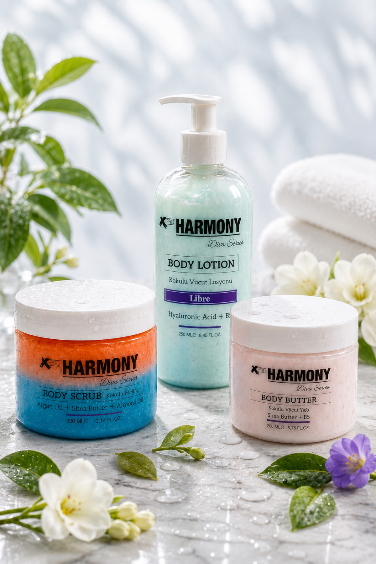L-i-b-r-e Ritüeli 3’lü Vücut Bakım Seti 750 ml | Body Scrub + Body Lotion + Body Butter — PH-VRS-LIB-750 — تصویر 5 از 7