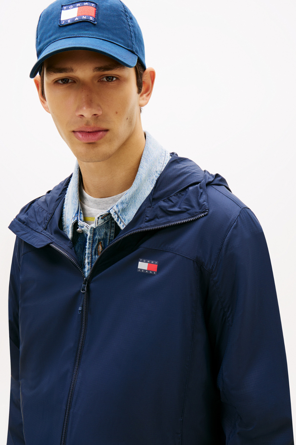 Tommy Jeans Tjm Outdoor Shell Lacivert Erkek Ceket Ext görsel 2