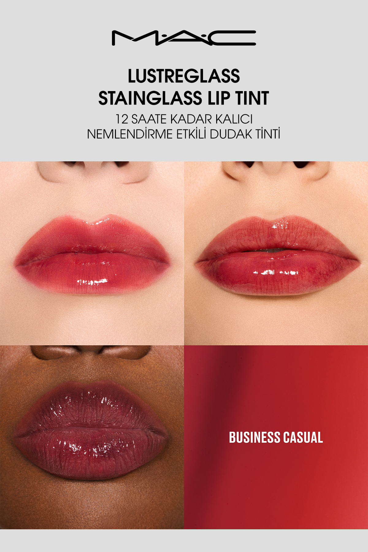 رنگ لب StainGlass Lustreglass - Lip Tint با اثر مرطوب کنندگی ماندگار تا 12 ساعت-تجاری گاه به گاه 3