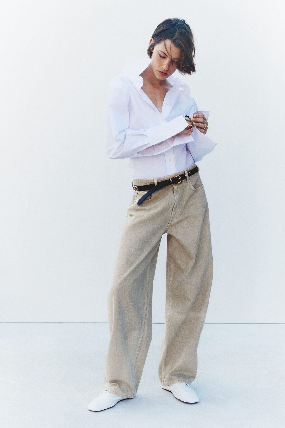 H&M Baggy Barrel Regular Waist Jeans