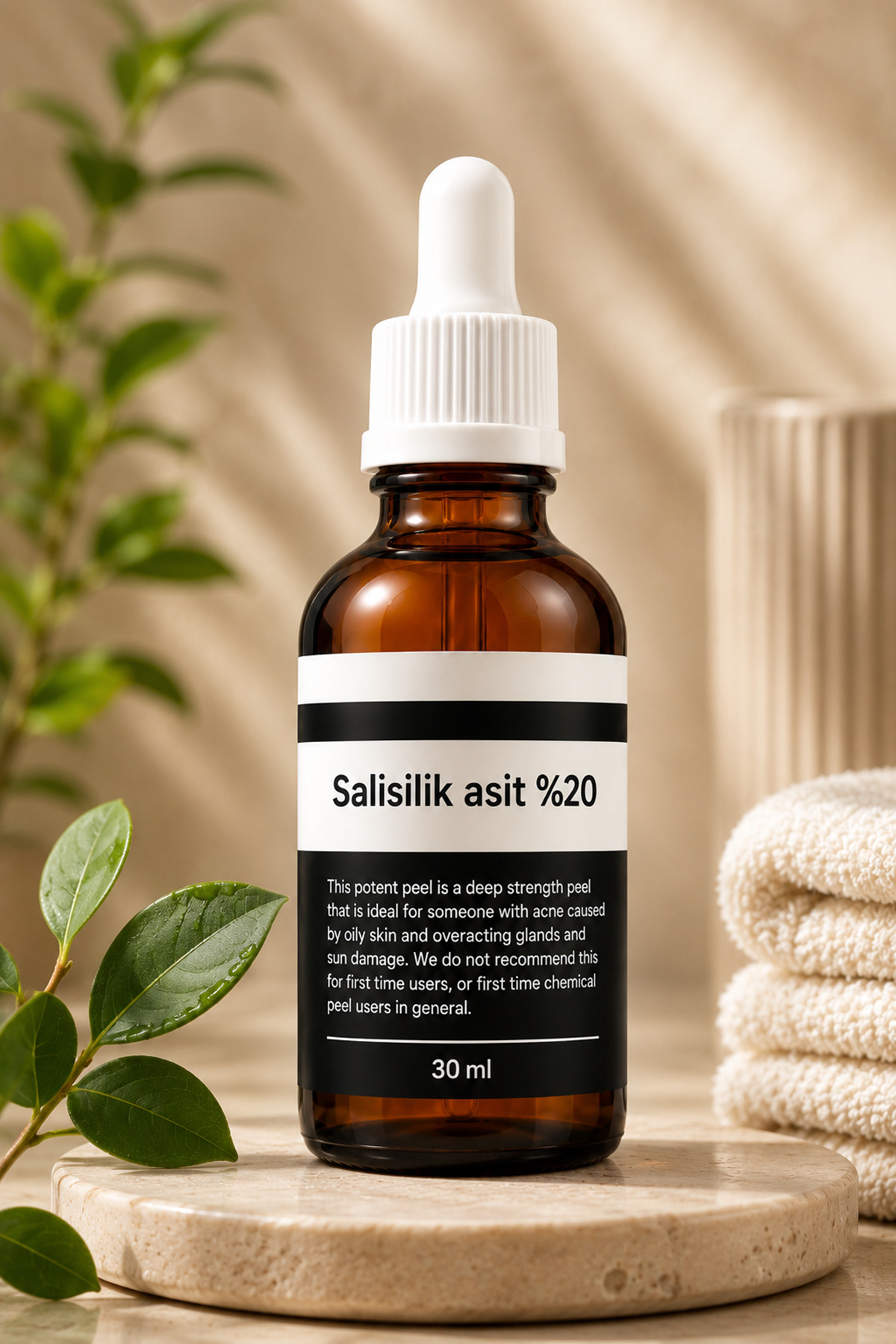Ciltte Biriken Yağı ve Ölü Deri Hücrelerini Arındıran %20 Salisilik Asit Peeling Serum ile Profesyonel Bakım — TYC96C9812C94302F707EE900 — تصویر 8 از 8