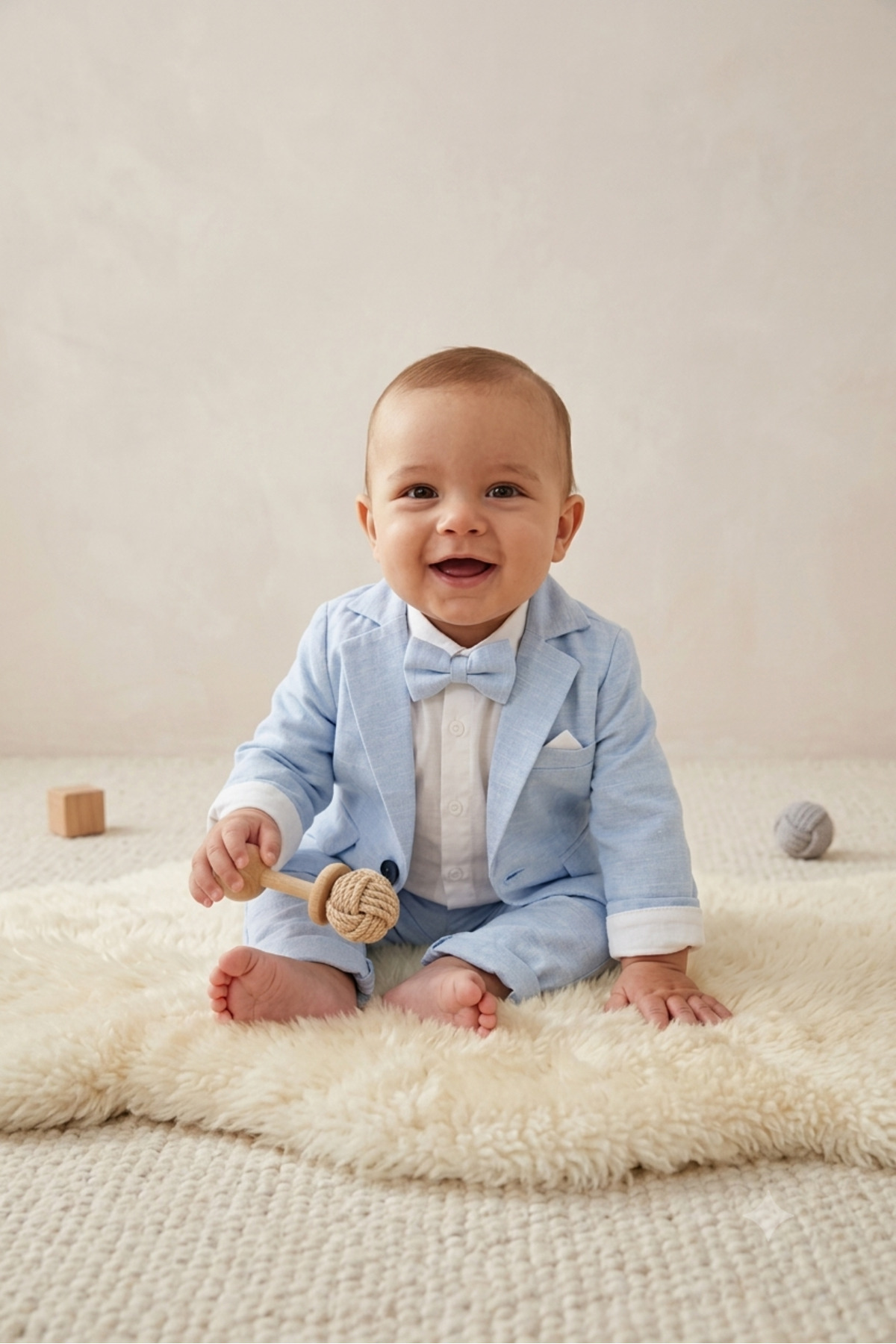 baby kids colors Flared Linen Casual Jacket Suit/Shirt Pants Jacket Bow Tie Zibinli