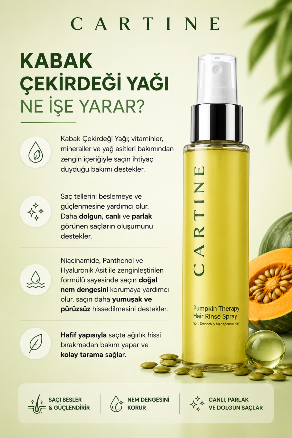Kabak Çekirdeği Saç Bakım Spreyi — TYC501B45B44158987C466100 — تصویر 2 از 3