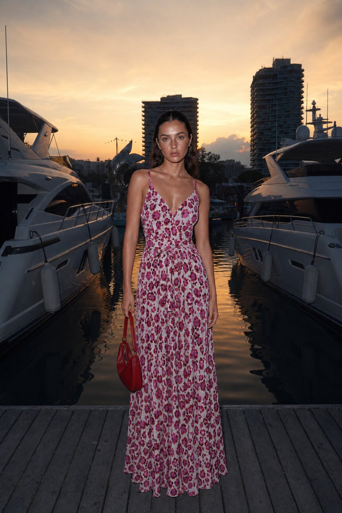 Swass Kate Strappy Maxi Dress Floral