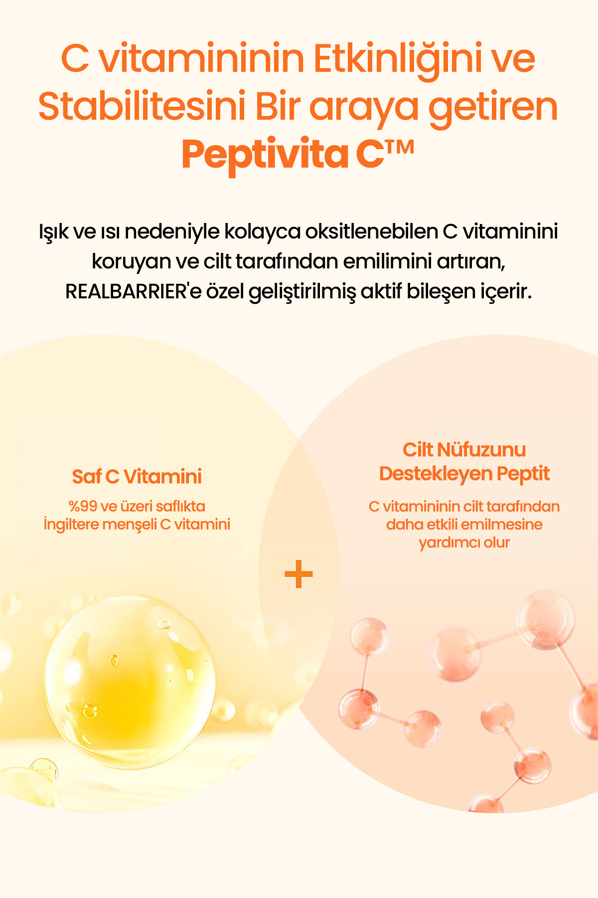 Leke Karşıtı Sıkı Görünüm Sunan Aydınlatıcı C Vitamini Serumu REALBARRIER Peptivita C Blemish Serum — 9785 — تصویر 7 از 9