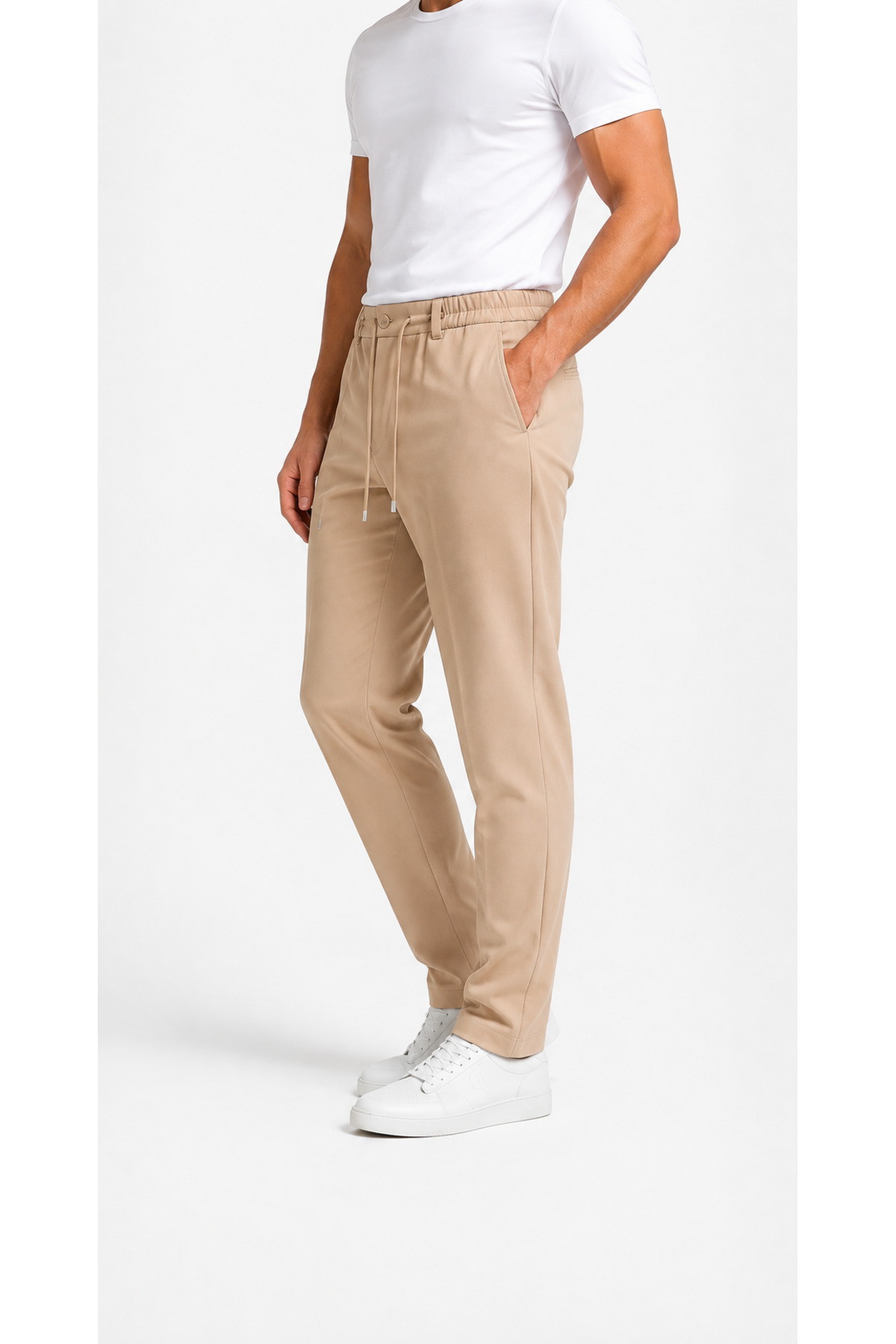 erkek jogger pantolon — بژ pntln27 — تصویر 2 از 6