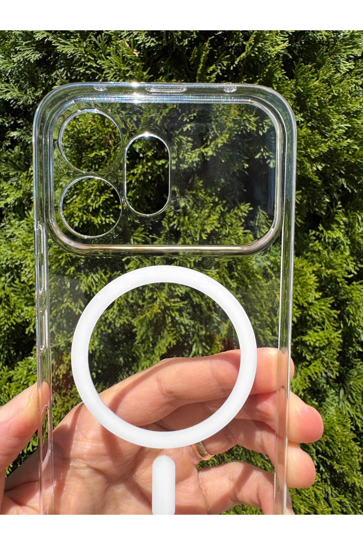 Honor 600 Uyumlu Kılıf İnce Sert Sararmaz Magsafe Kamera Korumalı Koruyucu Dayanıklı Transparan Arka Kapak