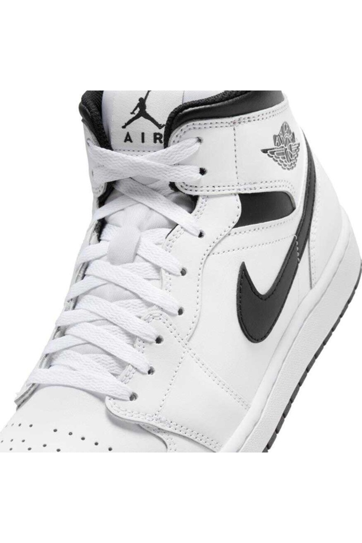 Nike AİR JORDAN 1 MİD 'WHITE BLACK' ERKEK BASKETBOL AYAKKABI-SPORTXSTORE görsel 8