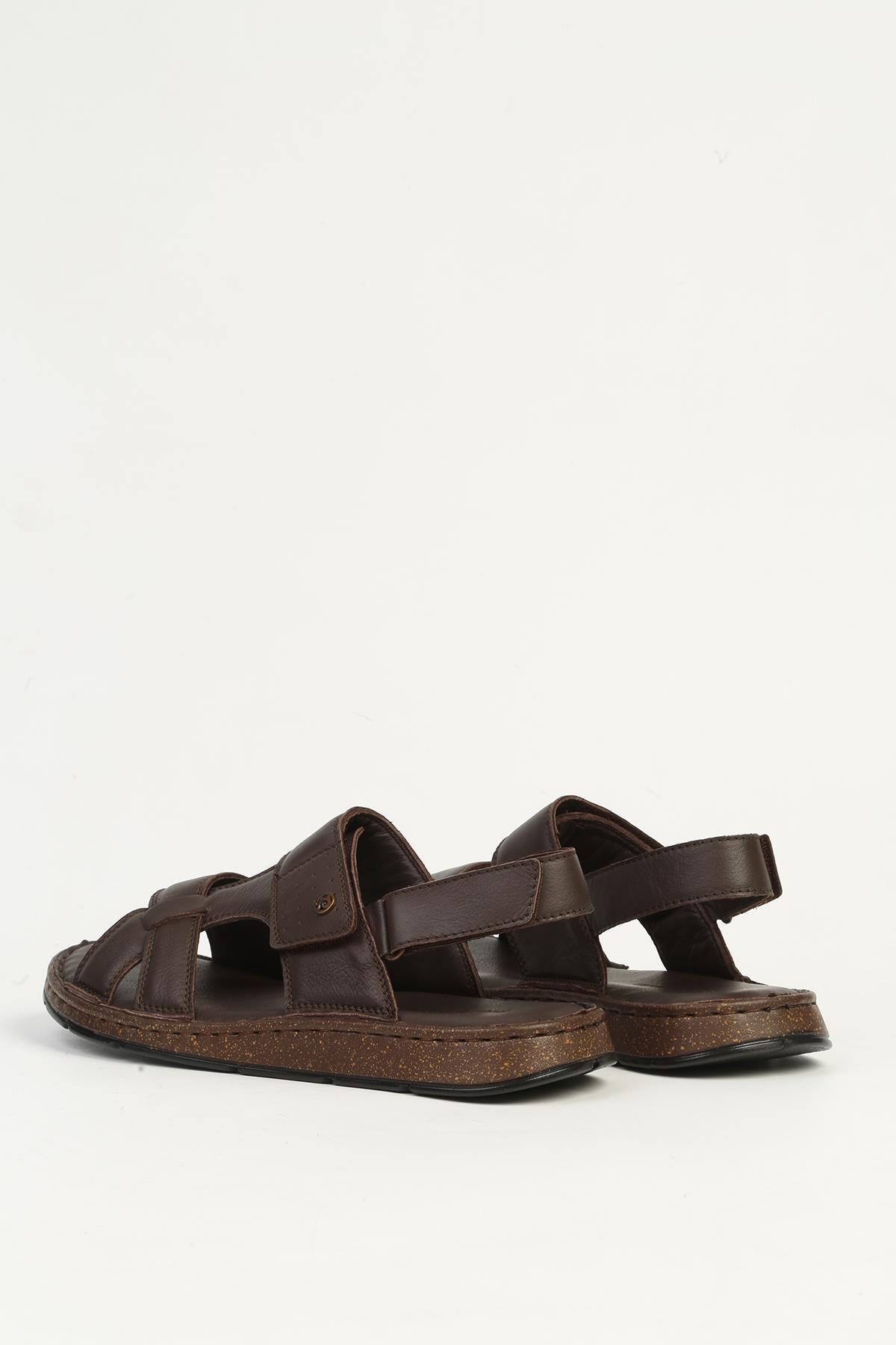 Pierre Cardin Erkek Kahve Sandalet PC-7344 görsel 3
