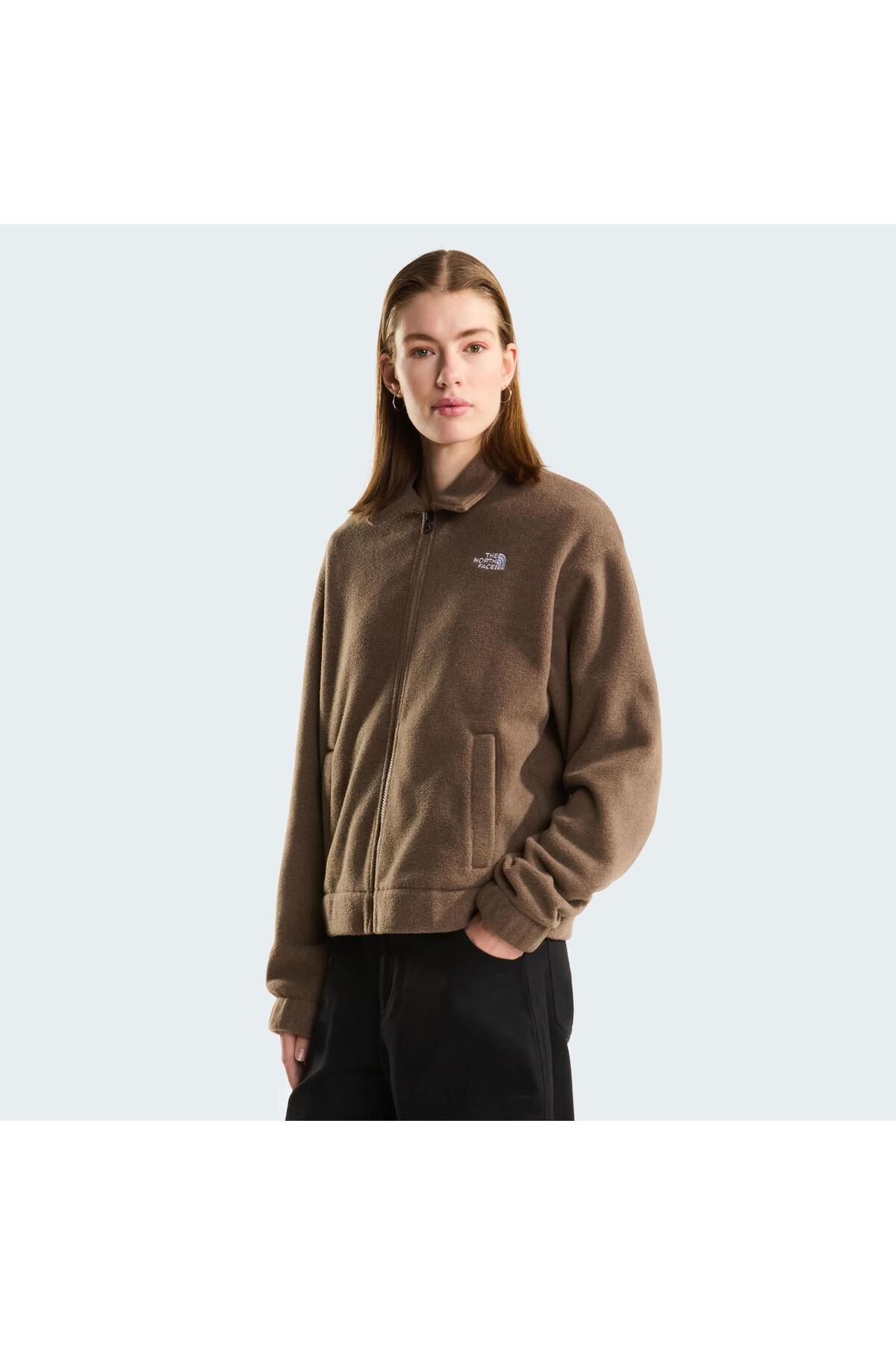 THE NORTH FACE W FLEECE COLLARED JACKET Kadın Ceket NF0A8J6KUS51 L görsel 5