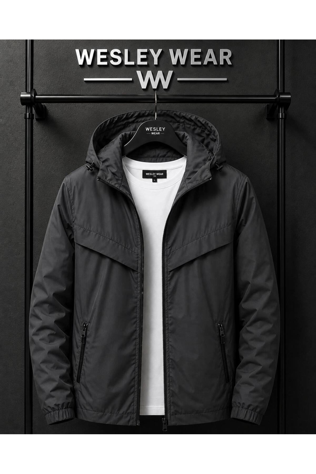 wesley wear YENİ SEZON YÜKSEK KALİTE YAĞMUR VE SU GEÇİRMEZ YAĞMURLUK RÜZGARLIK CEKET