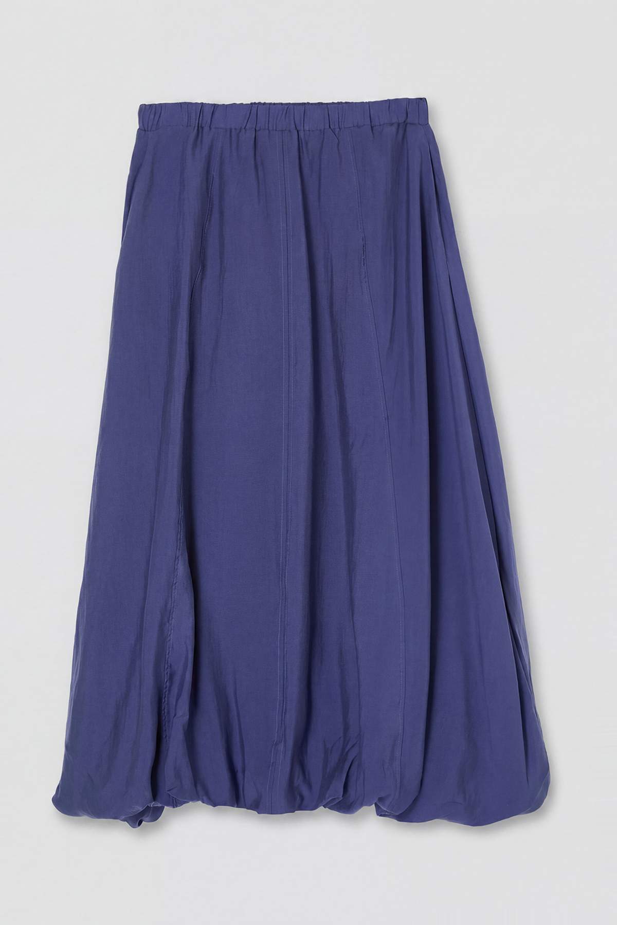 Drop by Trendyolmilla Lacivert Çiçeği Beli Lastikli Cepli Etek Ucu Tulumlu Astarlı Etek TDRSS26ET00068