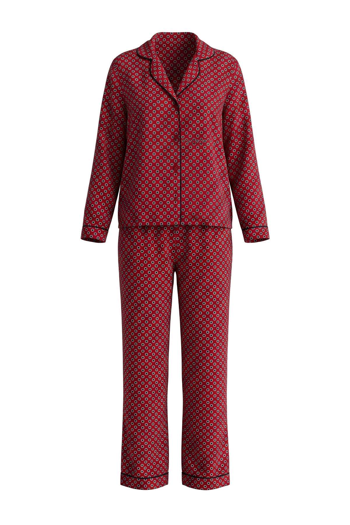 Trendyolmilla Dokuma Pijama Takımı
