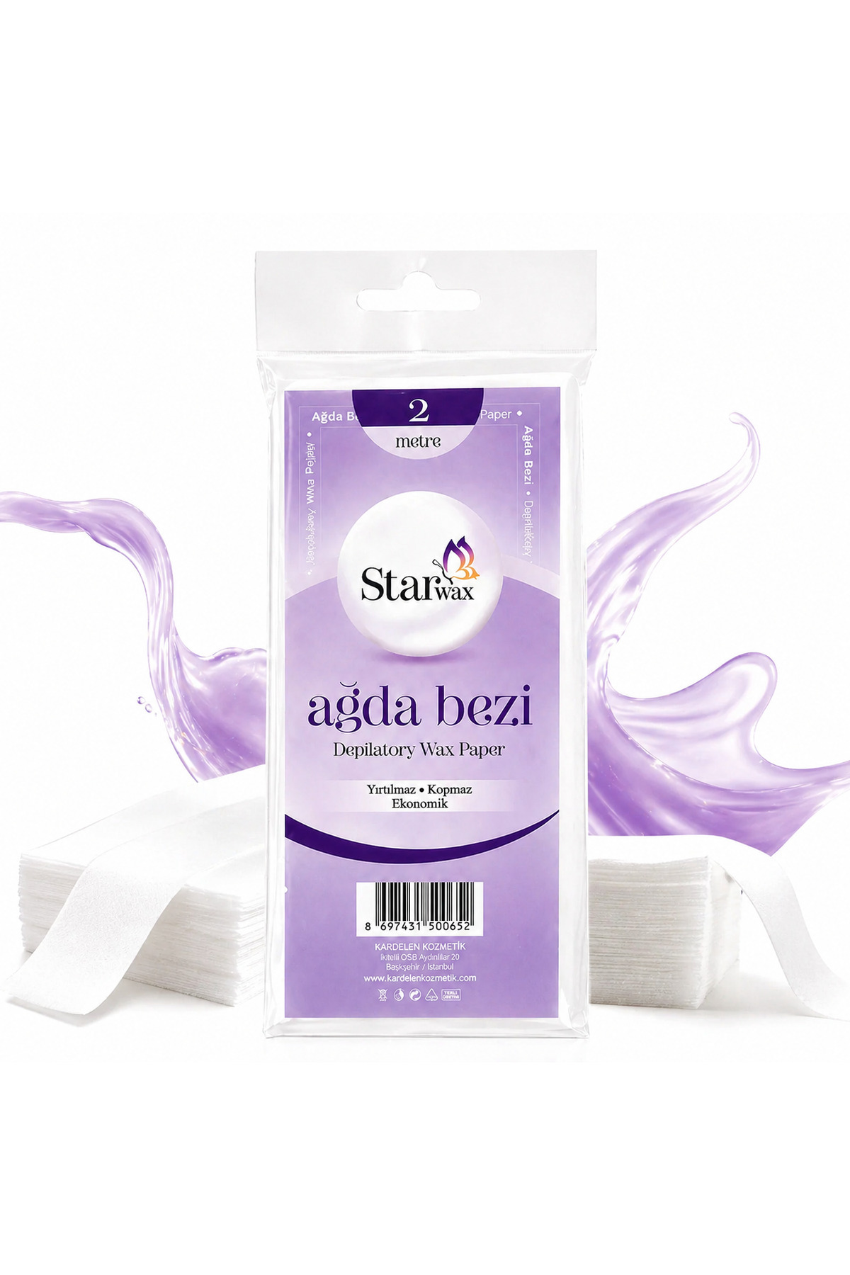 STARWAX Ağda Bezi 2 Metre Nonwoven | Kopmaz Dayanıklı Sir Ağda Bezi — KAR37KOZ