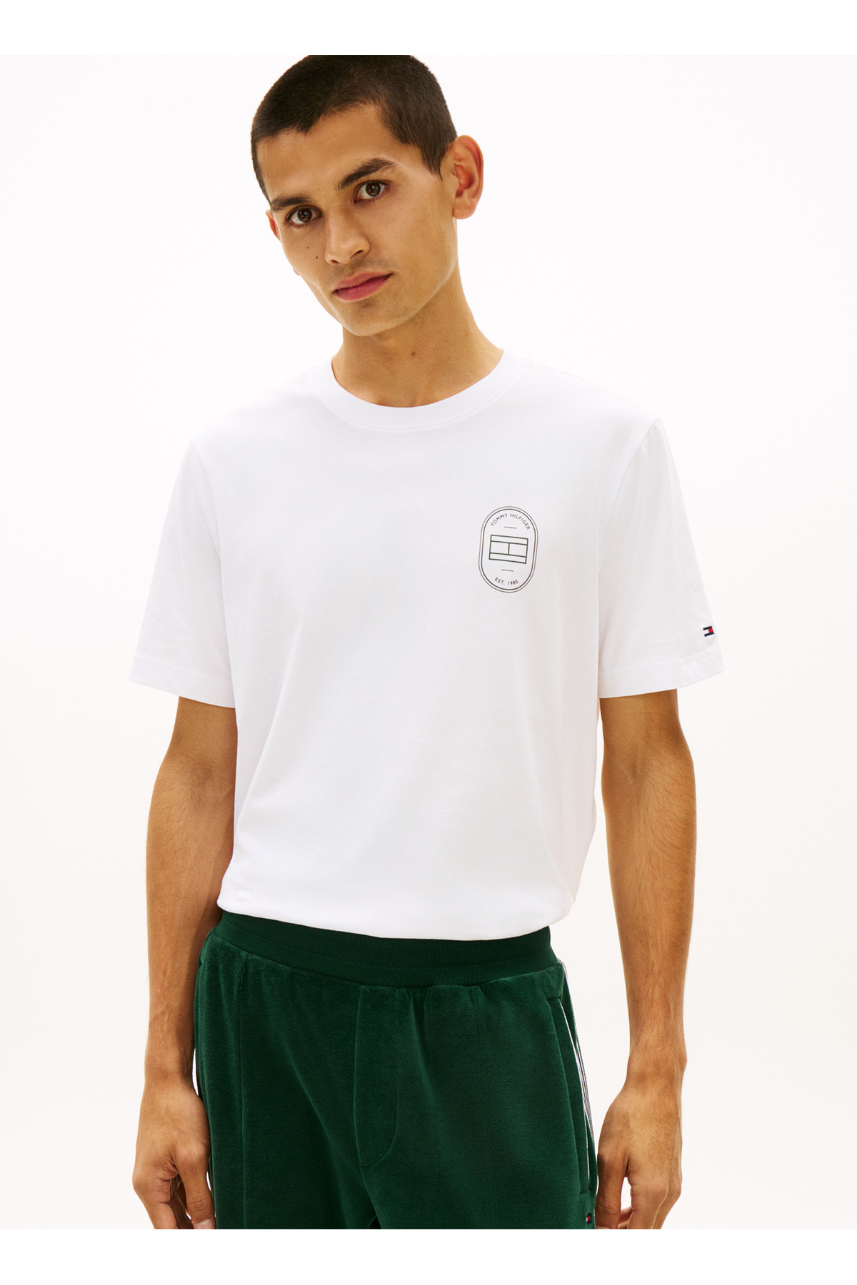 1_org_zoom تیشرت Tommy Hilfiger تامی هیلفیگر آستین کوتاه یقه گرد مردانه برش معمولی اورجینال - تصویر 1