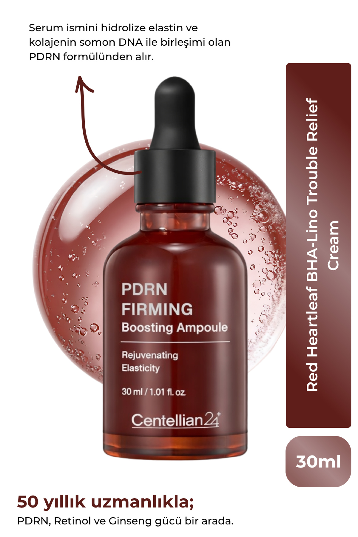 Centellian 24 PDRN Firming Boosting Ampoule 30ml (Somon DNA ve Ginseng içerikli medicube uyumlu konsantre serum) — firmingboostingampoule