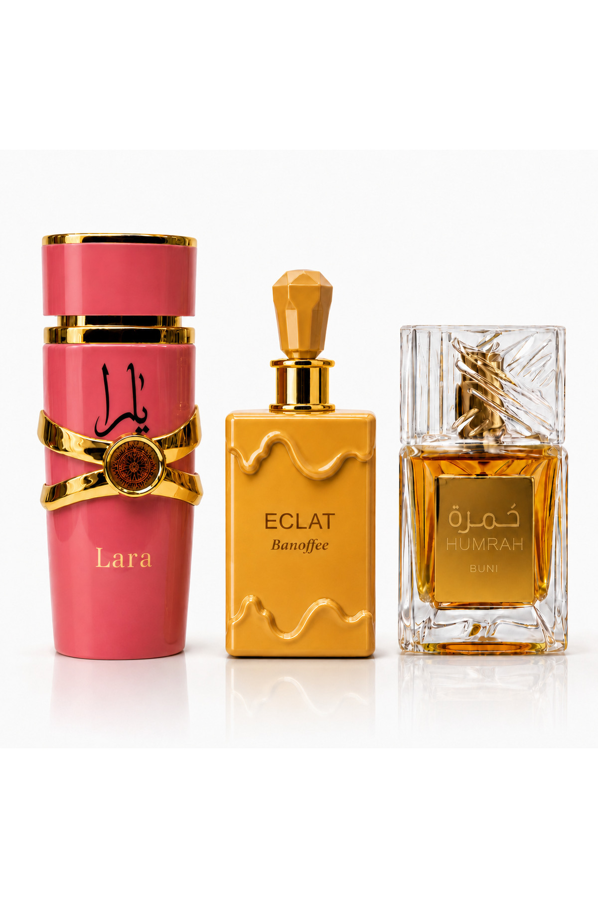 MANASIK Set de 3 parfumuri arabe pentru femei, Lara Candy, Eclat, Humrah, 3x1...