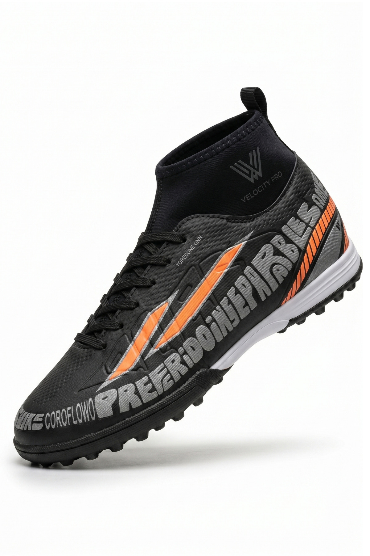 Liarca V-TECH Graphite Sock Pro Siyah Turuncu Hafif Yüksek Hız Maksimum Zemin Tutuş Teknolojili Çoraplı Ha