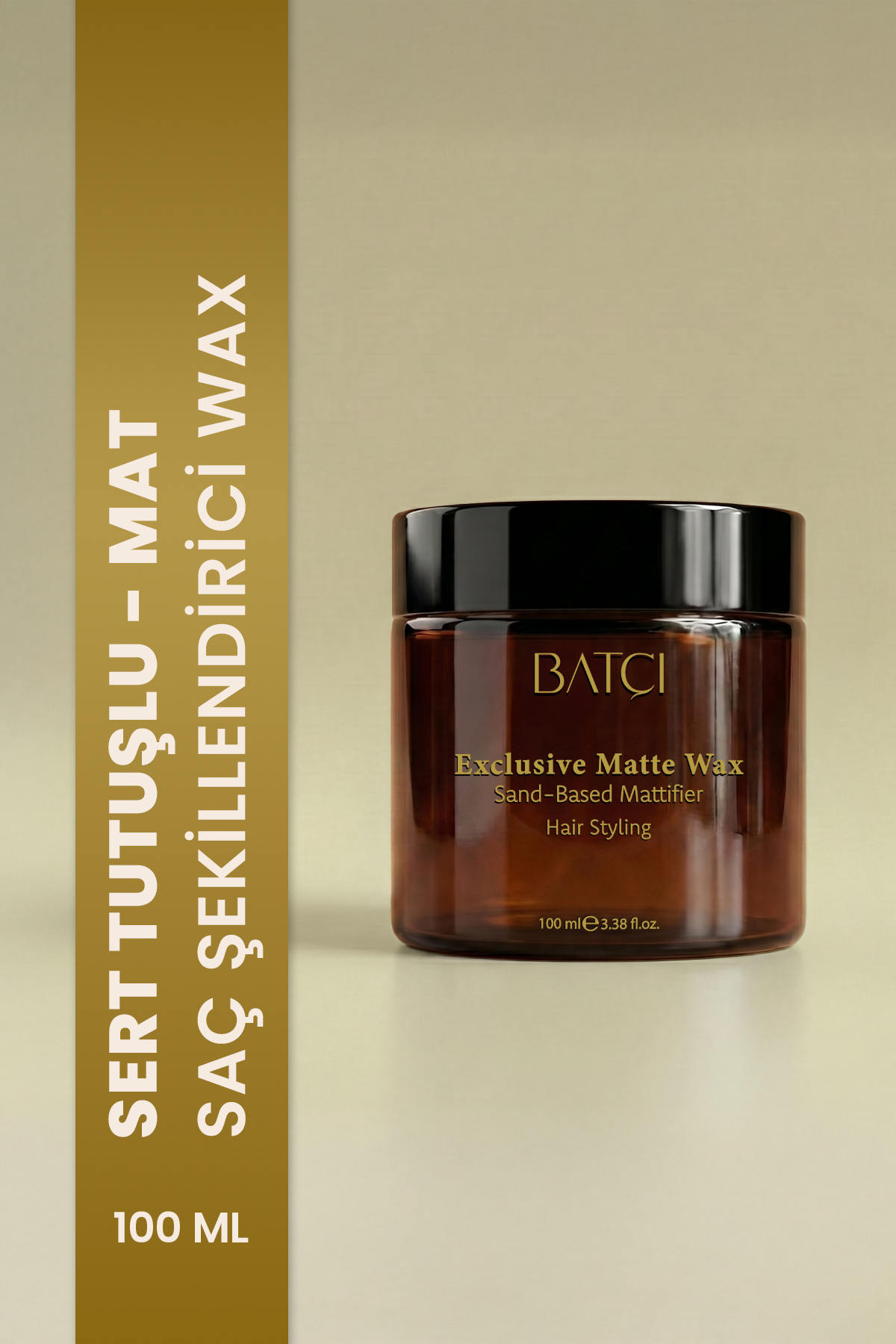 Batçı Hair Atelier Exclusive Matte (kum Içerikli ) Yumuşak Sürüm Güçlü Tutucu Mat Wax 100 ml — 8684808759012