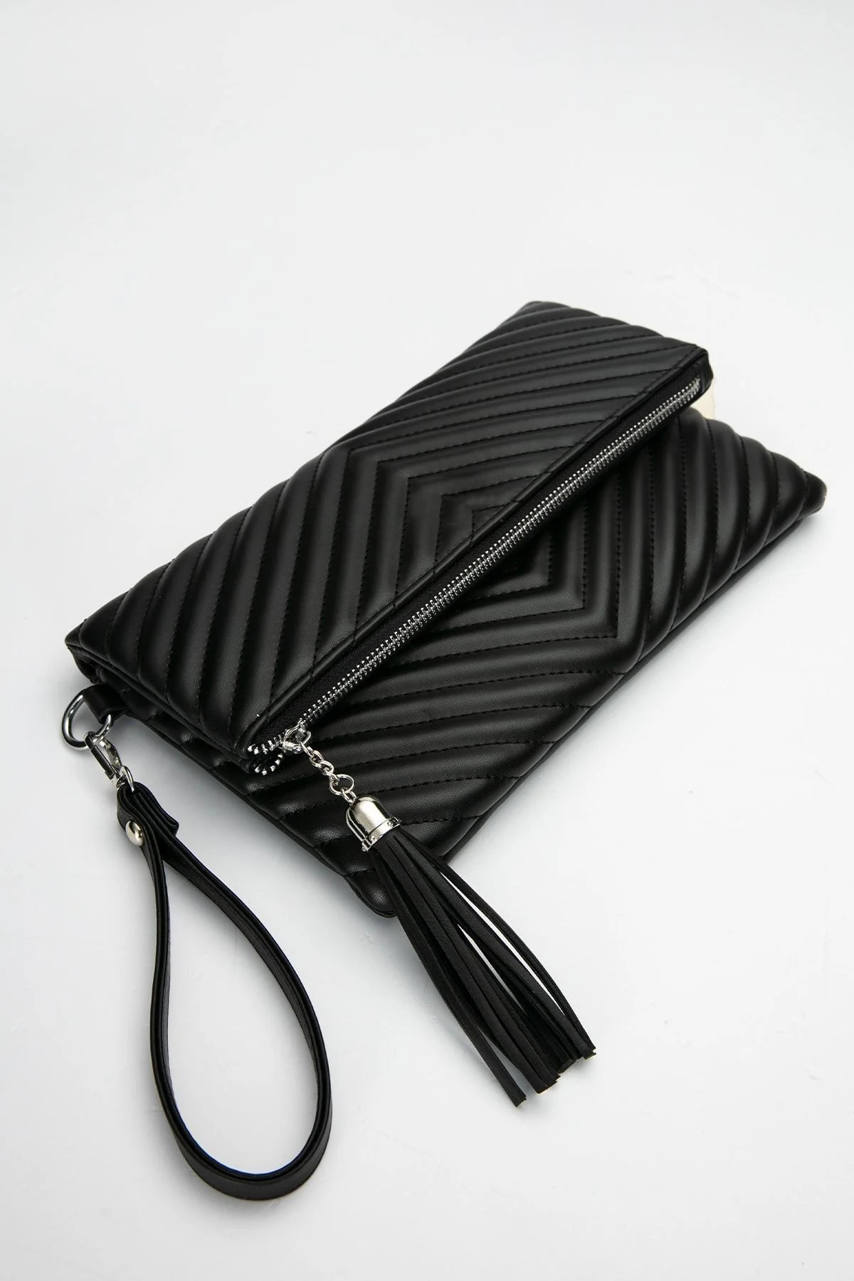 Women's Clutch Portfolio Bag with Long Strap