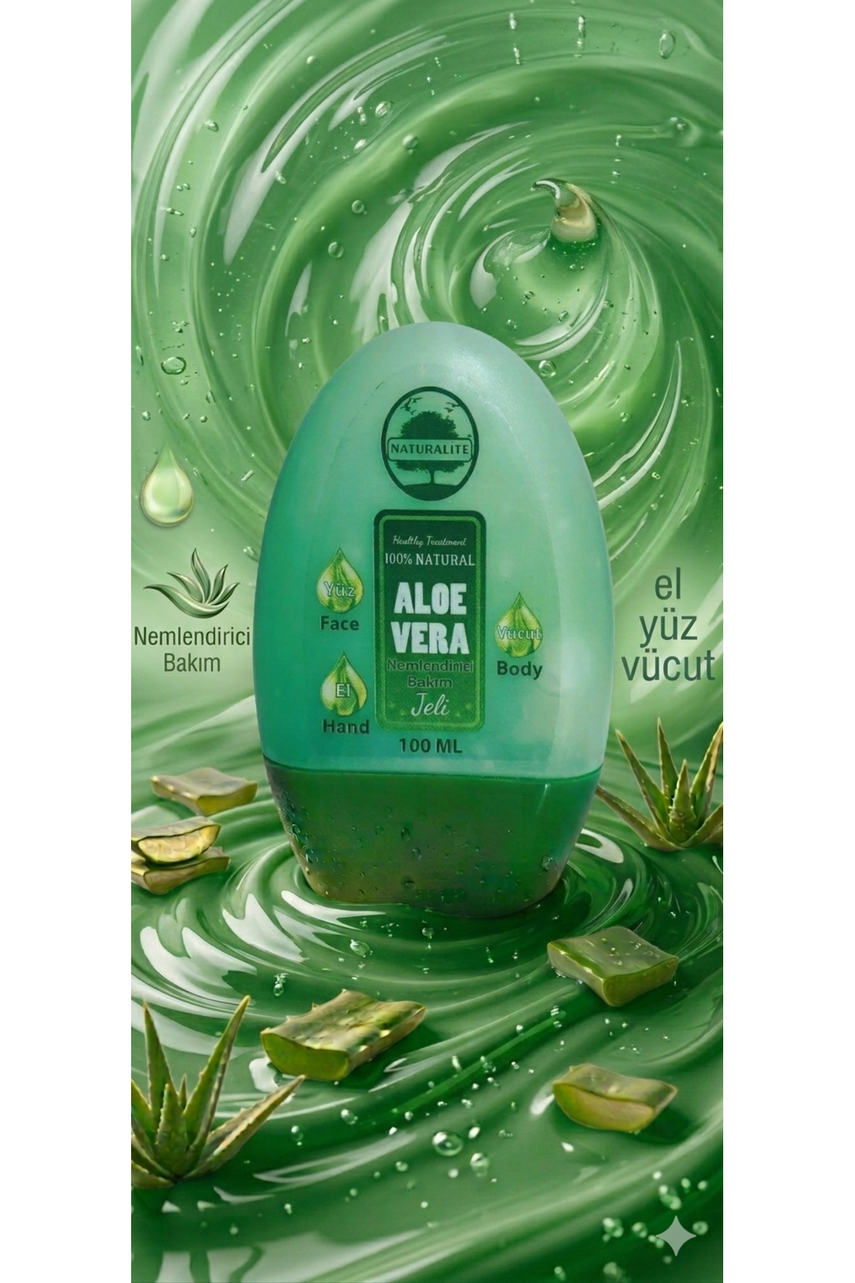 Aloe Vera Jel 100 ml — navj — تصویر 4 از 4