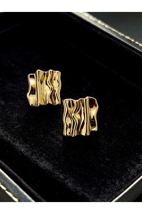 ayoljewelry Kare Gold Küpe