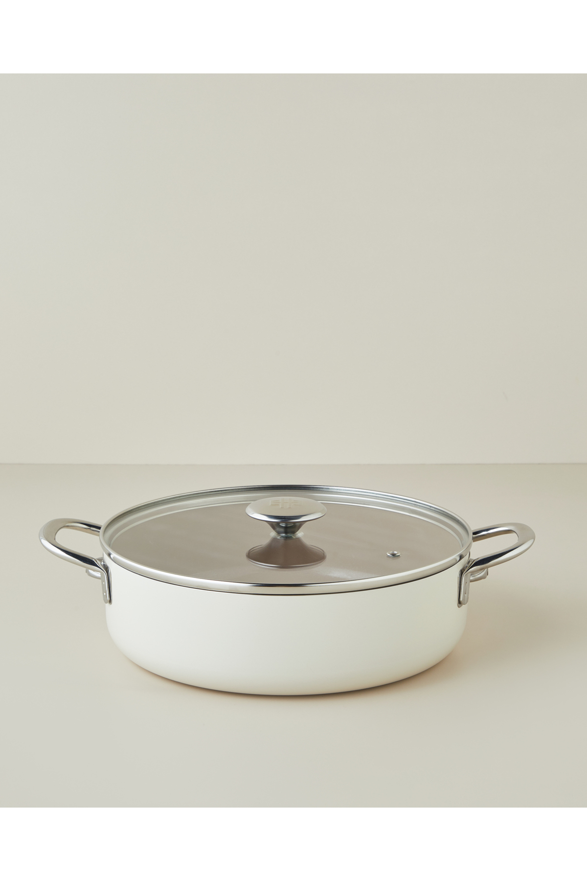 English Home Prego CeraWell Derin Tencere 20 cm Krem - Kahve