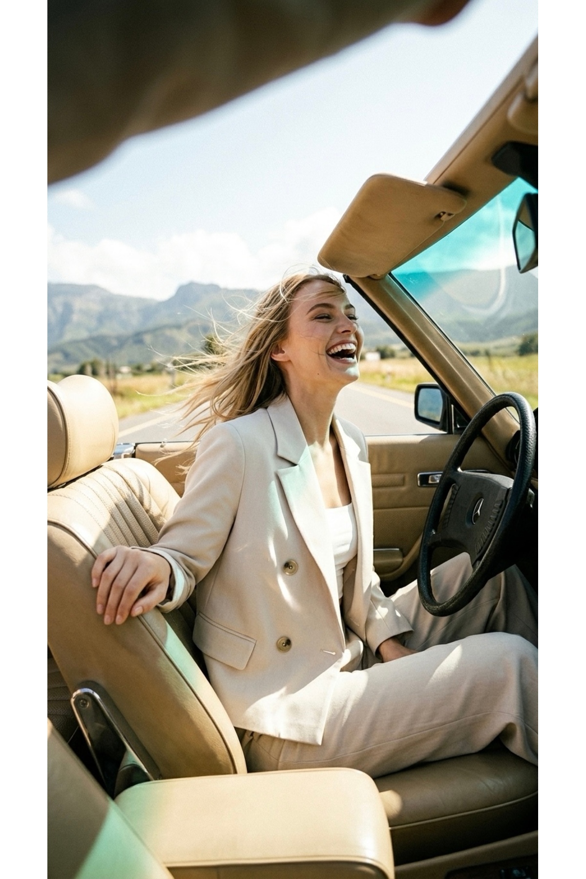 CEK mağazacılık  Kadın Crop Blazer Ceket – KETEN - Görsel 7