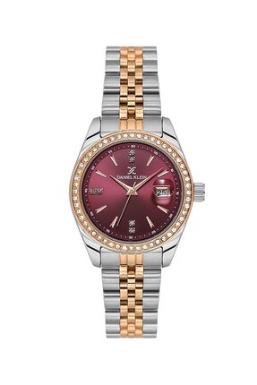 Daniel Klein Kadranı Bordo Kordonu Rose Gümüş Renk 32,5 Mm Hediye Paketli Kad...