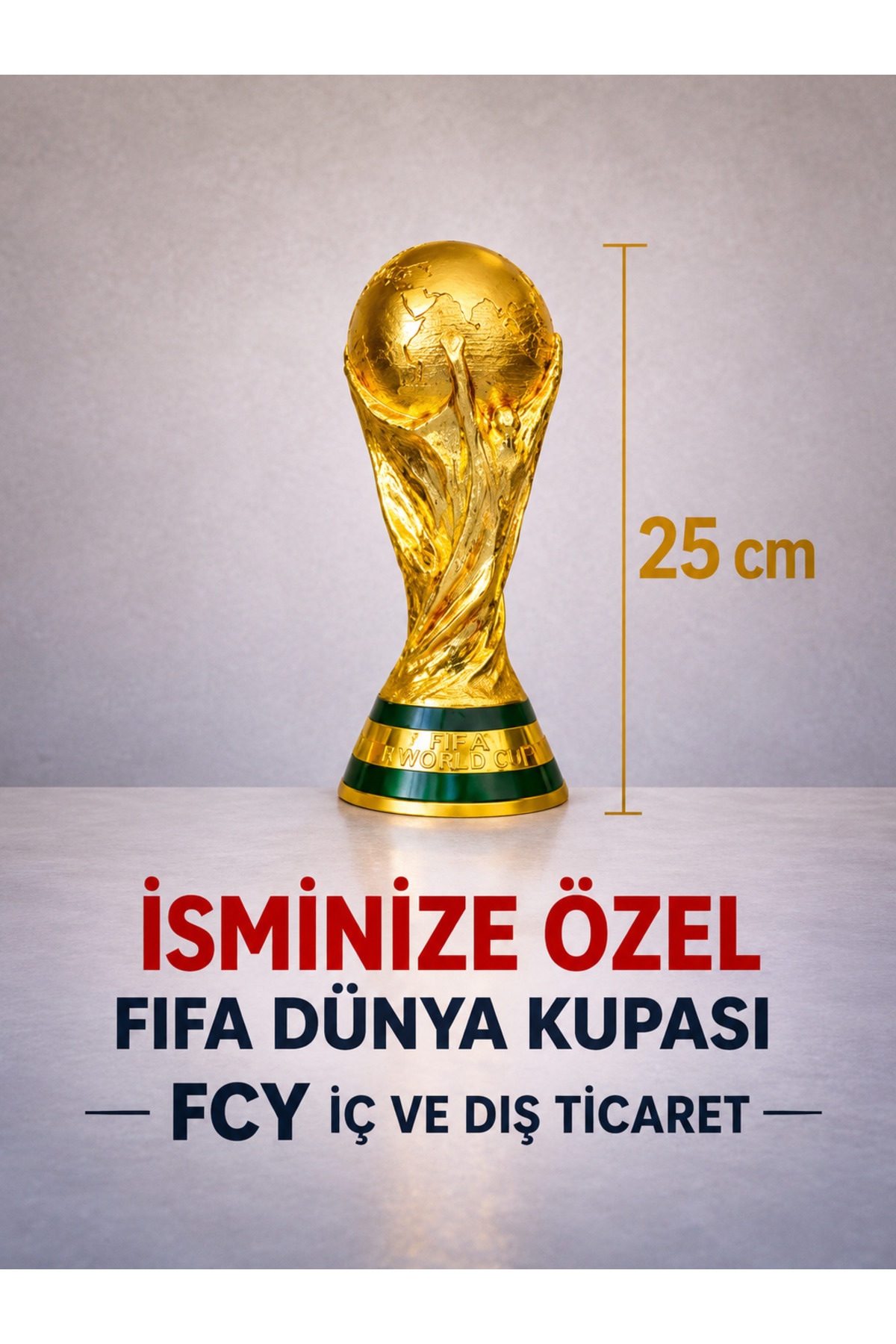 CEREN YÜCEL Kişiye Özel İsim Baskılı 25 Cm Boy Fifa Dünya Kupası