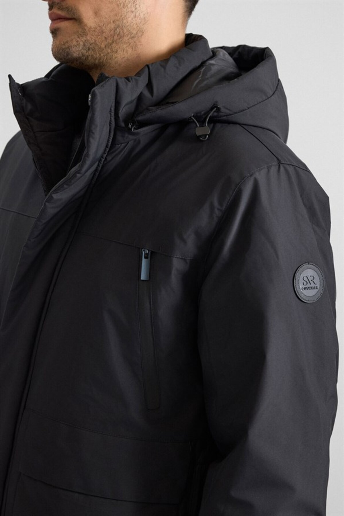 SÜVARİ Siyah Slim Cepsiz Mont görsel 3