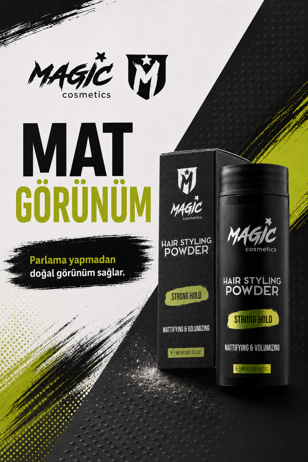 Şekillendirici Saç Pudrası Toz Wax 20g | Güçlü Tutuş Hacim Veren Matlaştırıcı Pudra Wax Powder Wax — Magic Powder — تصویر 6 از 8