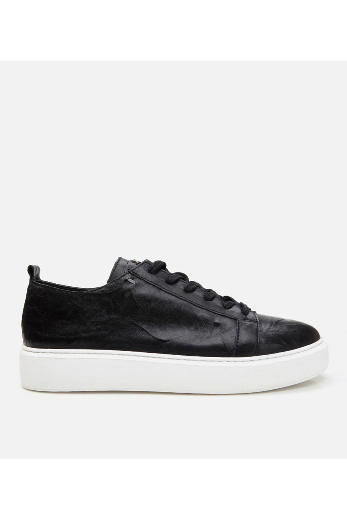 Men's Leather Black Casual Shoes