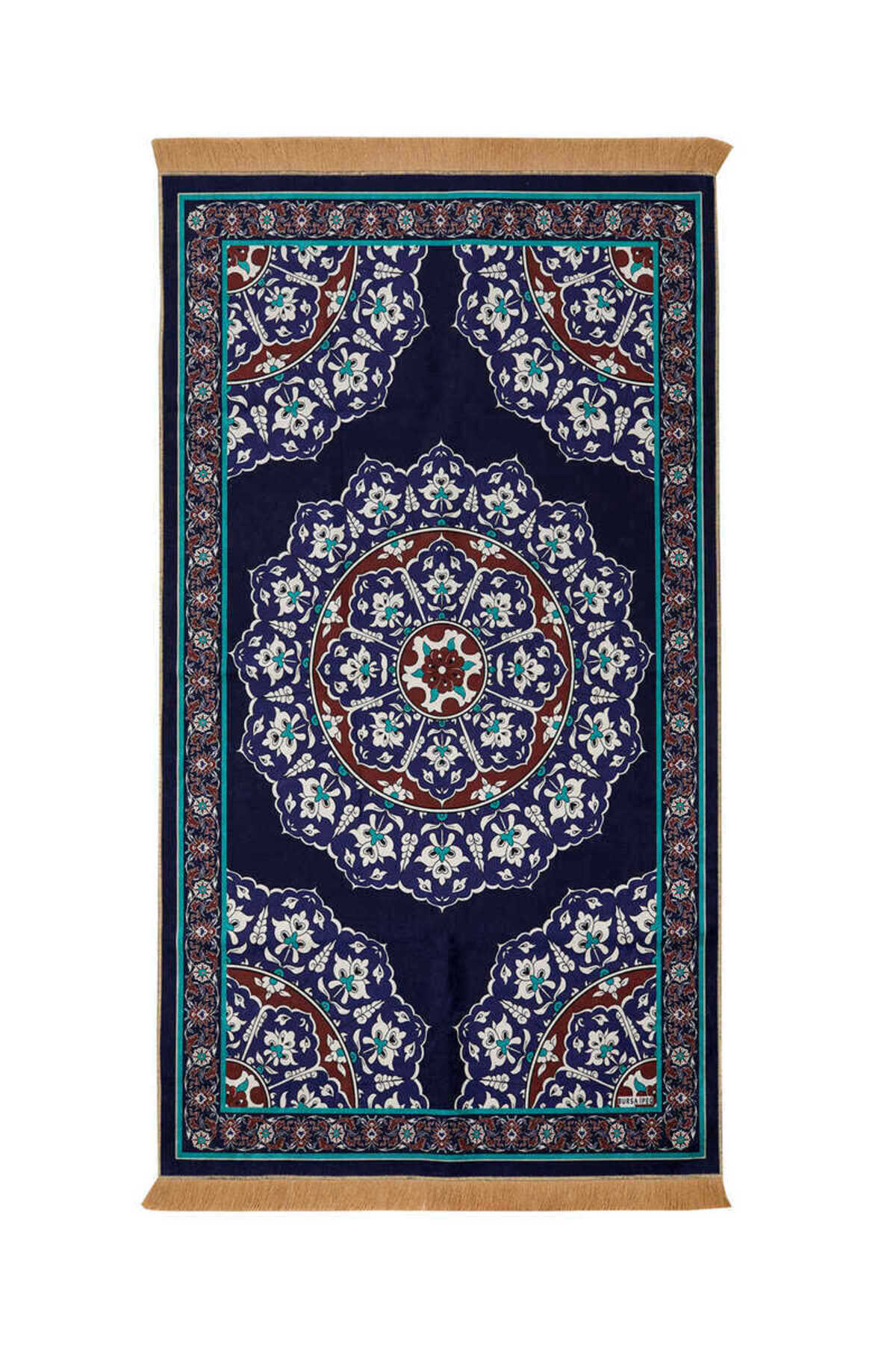 Navy Blue Velvet Carpet Prayer Sheet