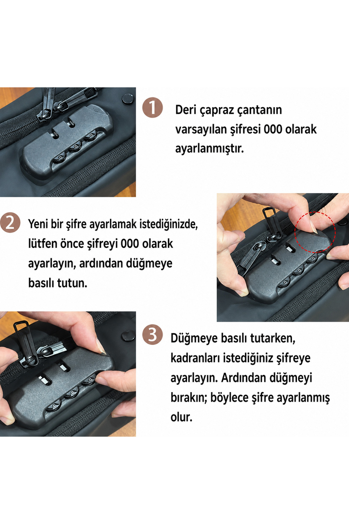 FASHION USB şarj portlu ve kilitli şık omuz göğüs çantası görsel 4