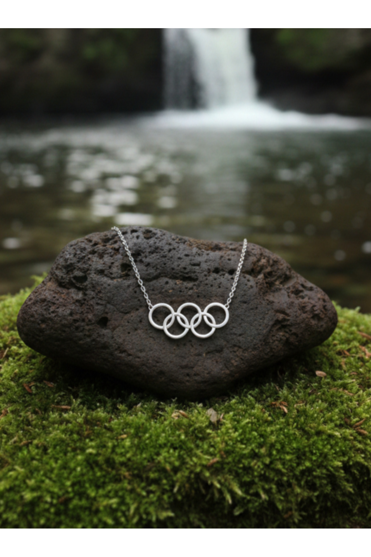 Moda Hilye www.modahilye.com 925 Ayar Gümüş Olimpiyat Kolye görsel 6